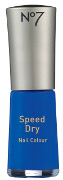 No7 Speed Dry Nail Colour in Poolside Blue