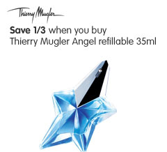 Save 1/3 when you buy Thierry Mugler Angel refillable 35ml